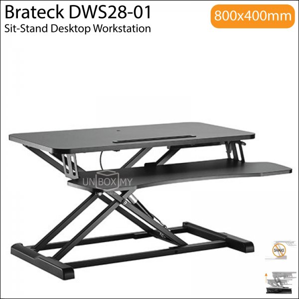 Brateck DWS28-01 Sit-Stand Desktop Workstation Stand
