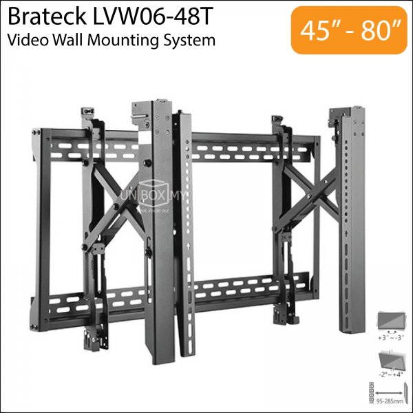 Brateck LVW06-48T 45-80 inch Pop-out Video Wall Mounting Bracket Mount