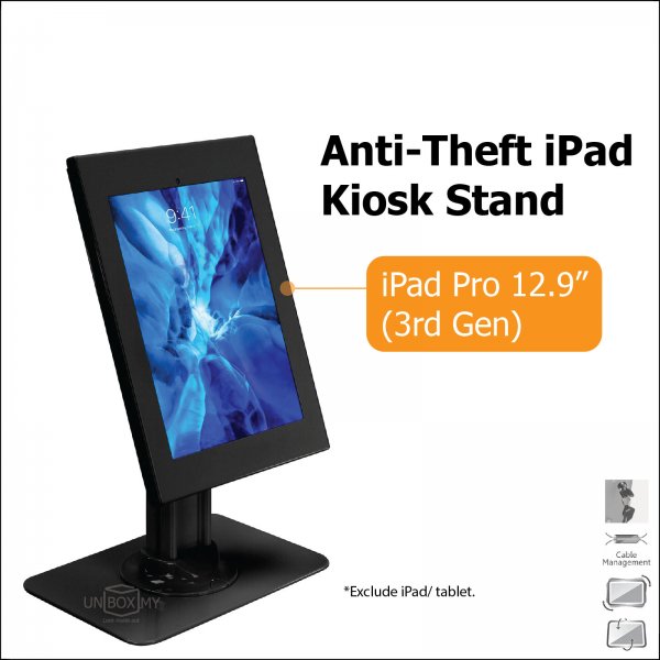 Brateck PAD26-02LP Anti-Theft iPad Pro 12.9 inch 3rd Gen Kiosk Stand
