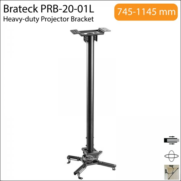 Brateck PRB-20-01L Universal Heavy-duty Projector Bracket Mount