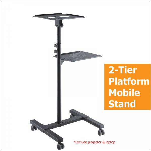 Brateck TS-8 Projector Laptop Trolley Sit-stand Workstation