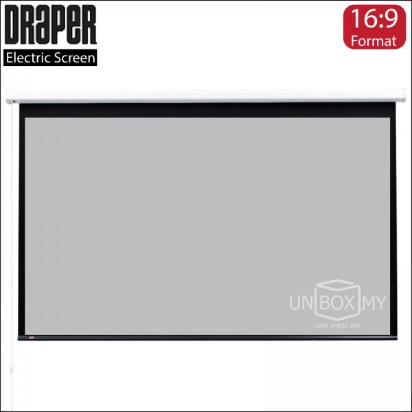 DRAPER Baronet Electric Projection Screen High contrast Grey (HDTV 16:9)