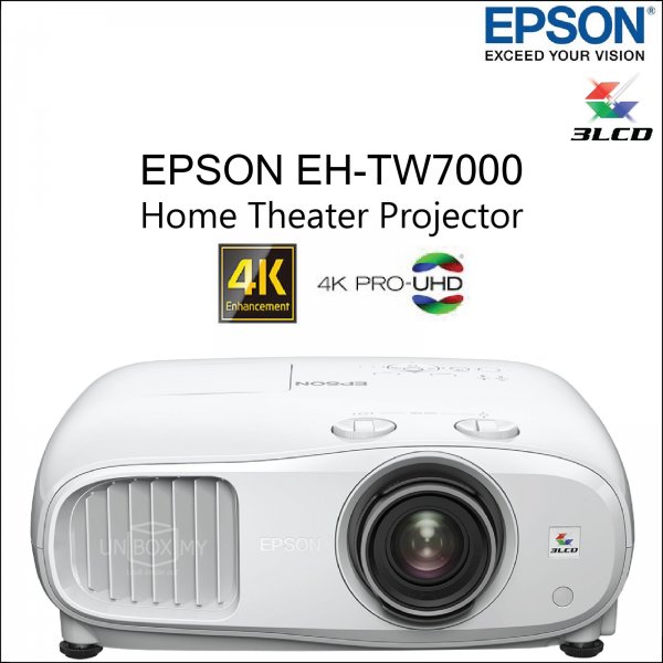 Epson EH-TW7000 3LCD 4K PRO UHD 3D Home Theater Projector