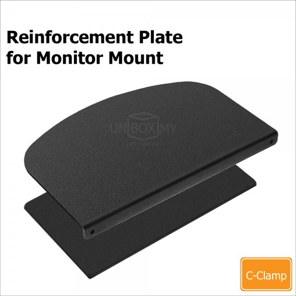 Large Solid Steel Tabletop Reinforcement Plate for Monitor Mount Stand
