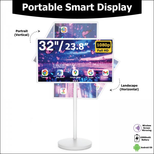 MEKI QUIMI Portable Smart Interactive Display Screen Mobile TV