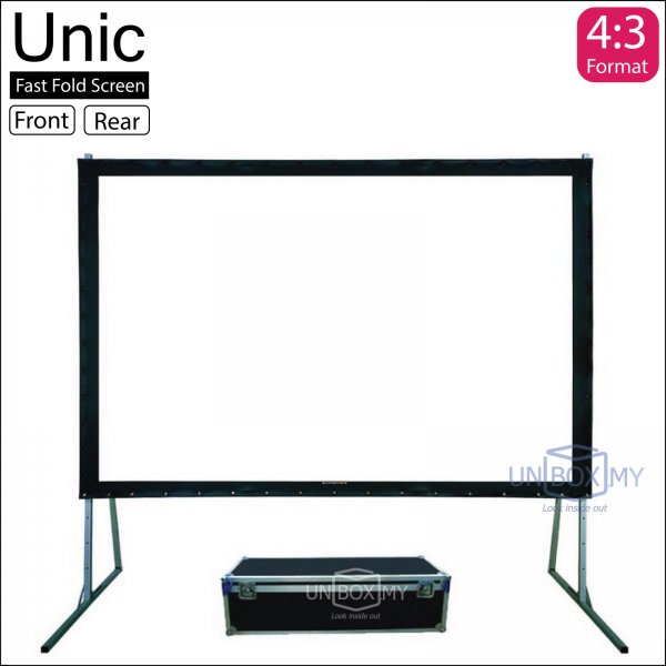 Unic Fast Fold Screen Front and Rear Fabric (NTSC 4.3)